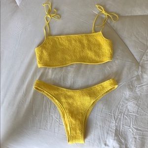 Abercrombie & Fitch Bright Yellow Bikini